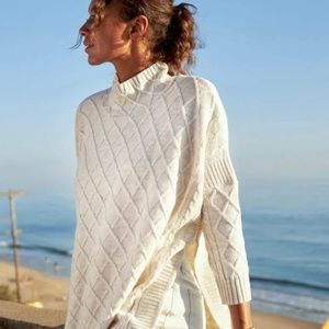 Mersea Cable Knit Poncho